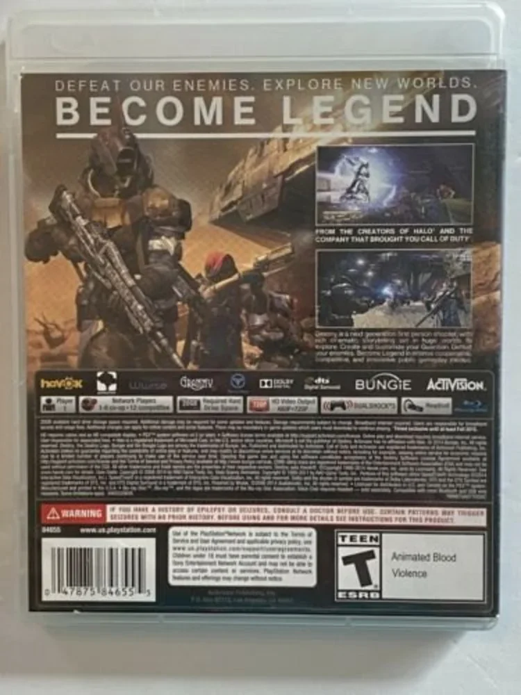 Destiny (Sony PlayStation‎ 3, 2014) PS3 Video Game